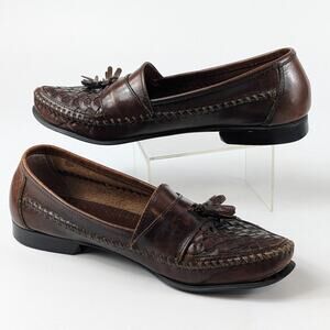 GH Bass & Co Mens Size 8.5M Shoes Leather Loafer POOR Tassel Kiltie Slip-On